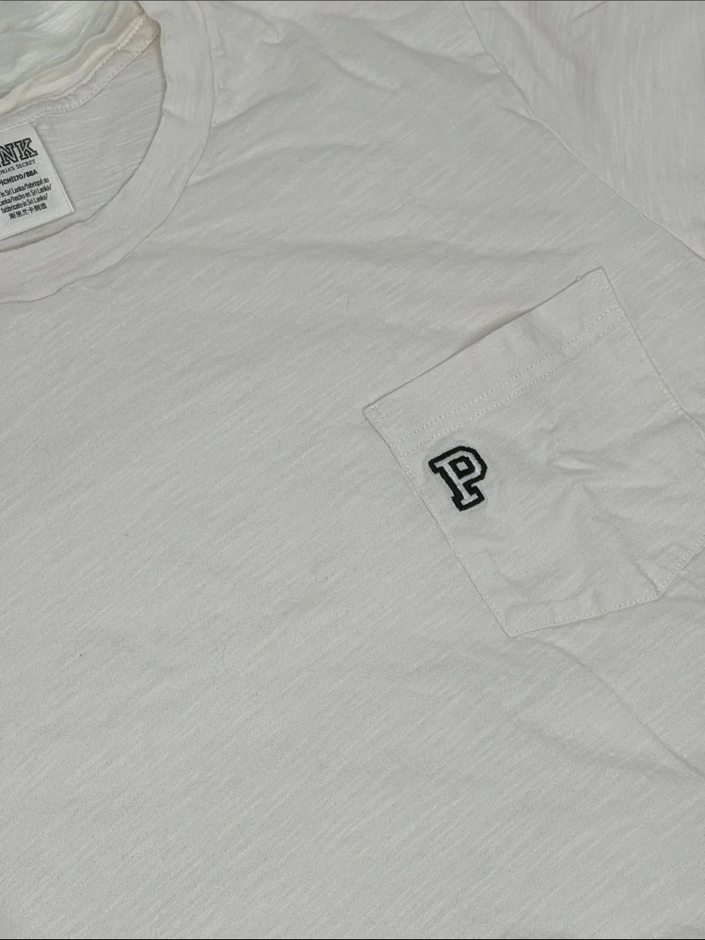 PINK Campus Tee cropped size Small S - Picture 2 of 8